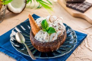 gelato al cocco e cioccolato ricetta