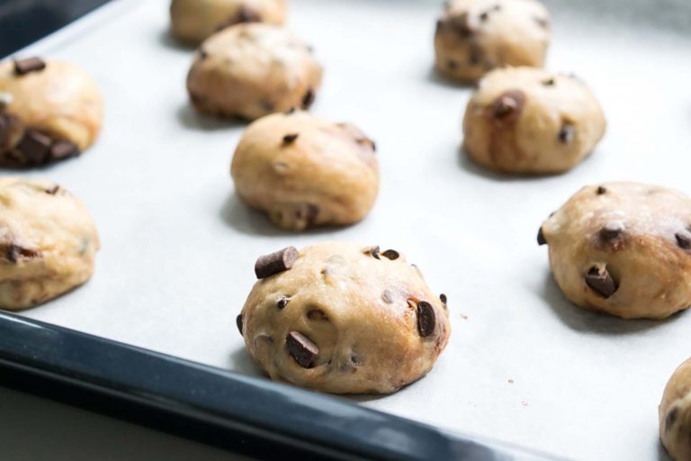 panini con gocce di cioccolato soffici