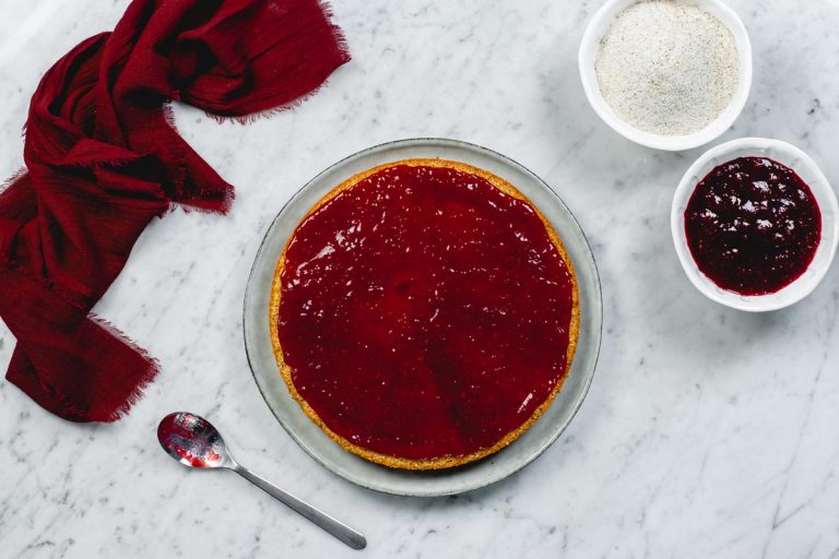 torta di grano saraceno e marmellata