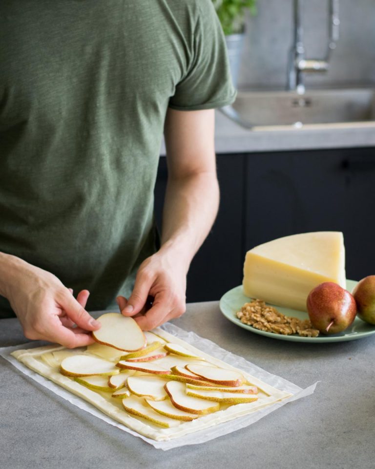 torta salata alle pere