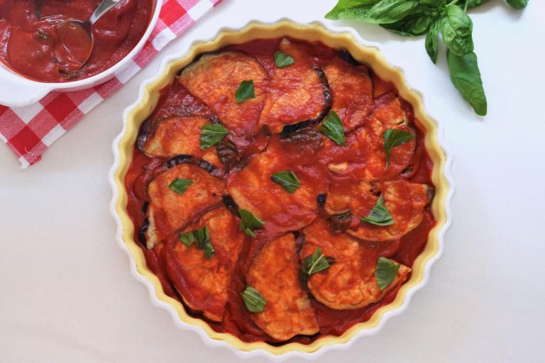 torta salata con melanzane allla parmigiana