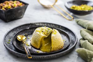 tortino al pistacchio con cuore morbido ricetta