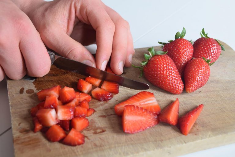 cheesecake con fragole fresche