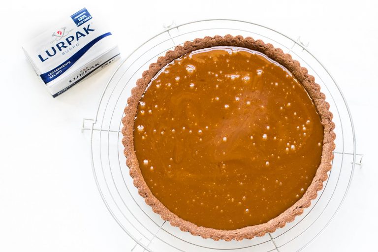 crostata al caramello salato