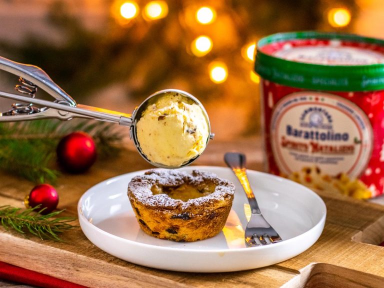 panettone con gelato