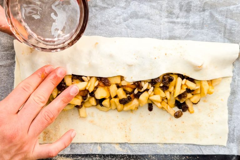 Strudel di mele con pasta sfoglia pronta