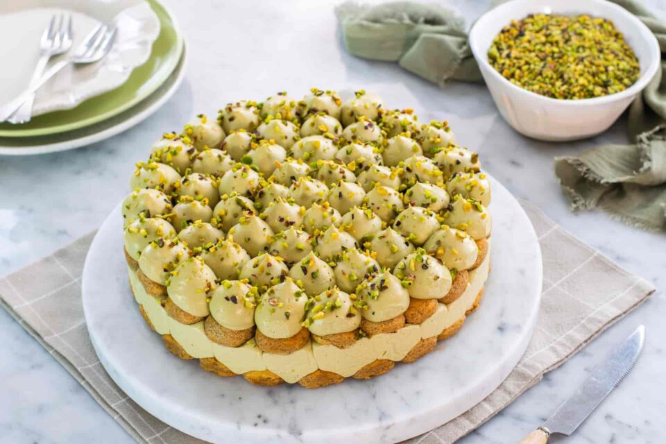 Torta tiramisù al pistacchio - Lucake