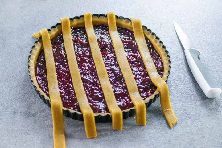 crostata con olio di oliva