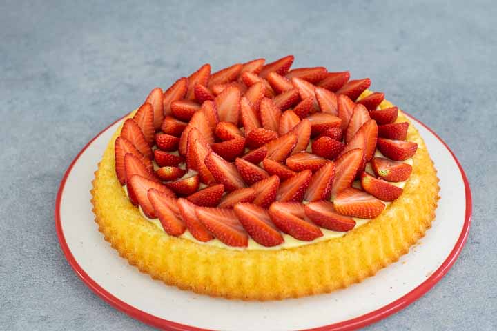 crostata morbida di fragole