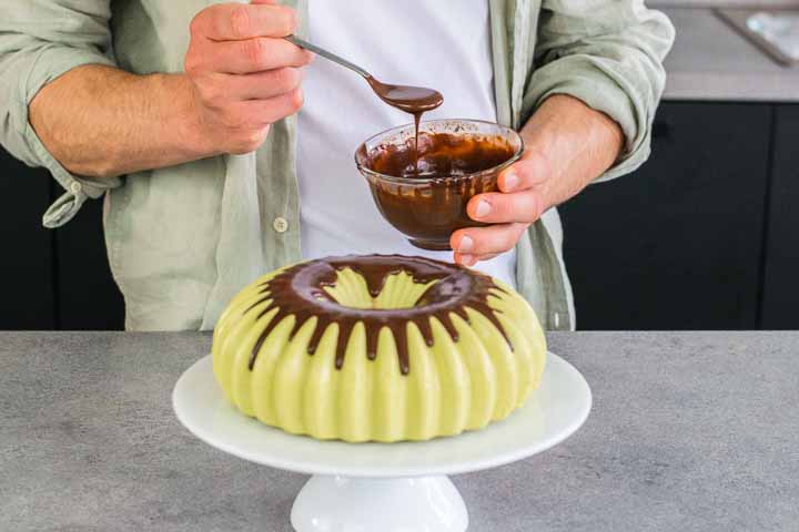 torta bavarese al pistacchio