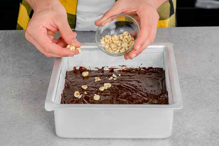 brownies con nocciole