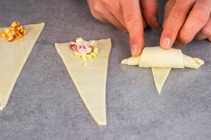 mini croissant salati per buffet