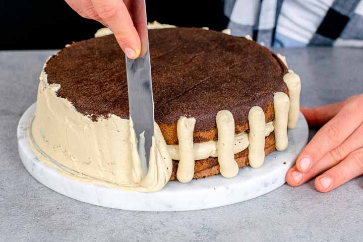 torta con pan di stelle