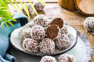 palline di cioccolato e cocco