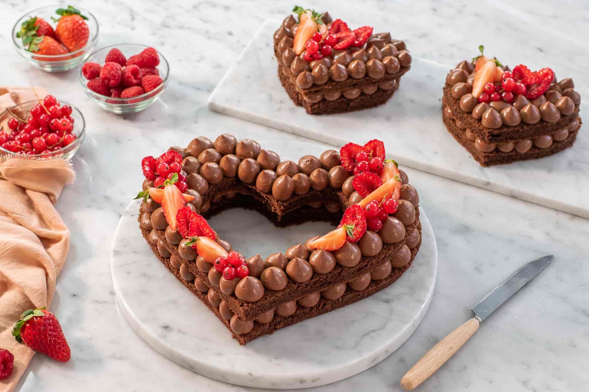 Biscotti San Valentino al doppio cioccolato