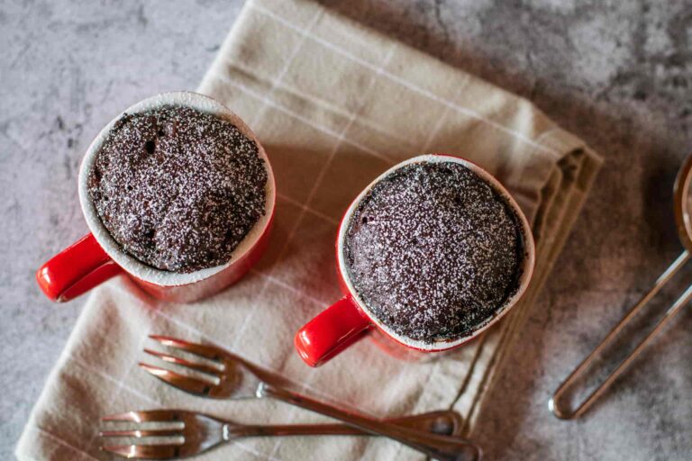 torta in tazza mug cake