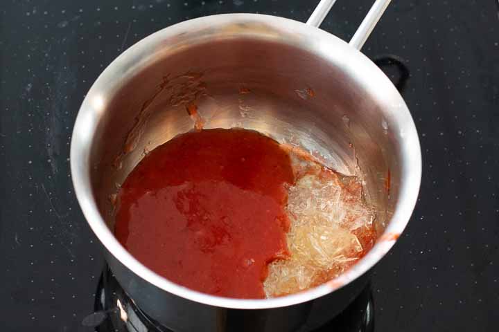 gelatina di fragole