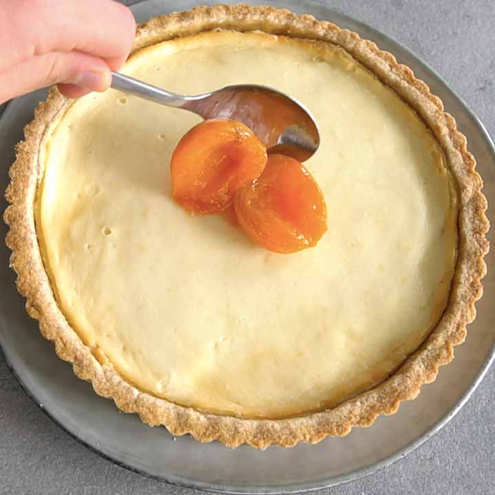 torta alle albicocche cremosa
