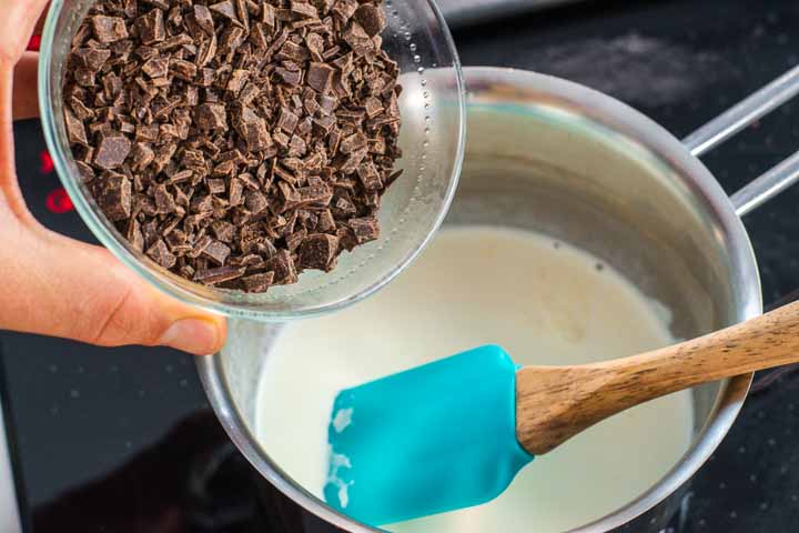 cremoso al cioccolato e fragole