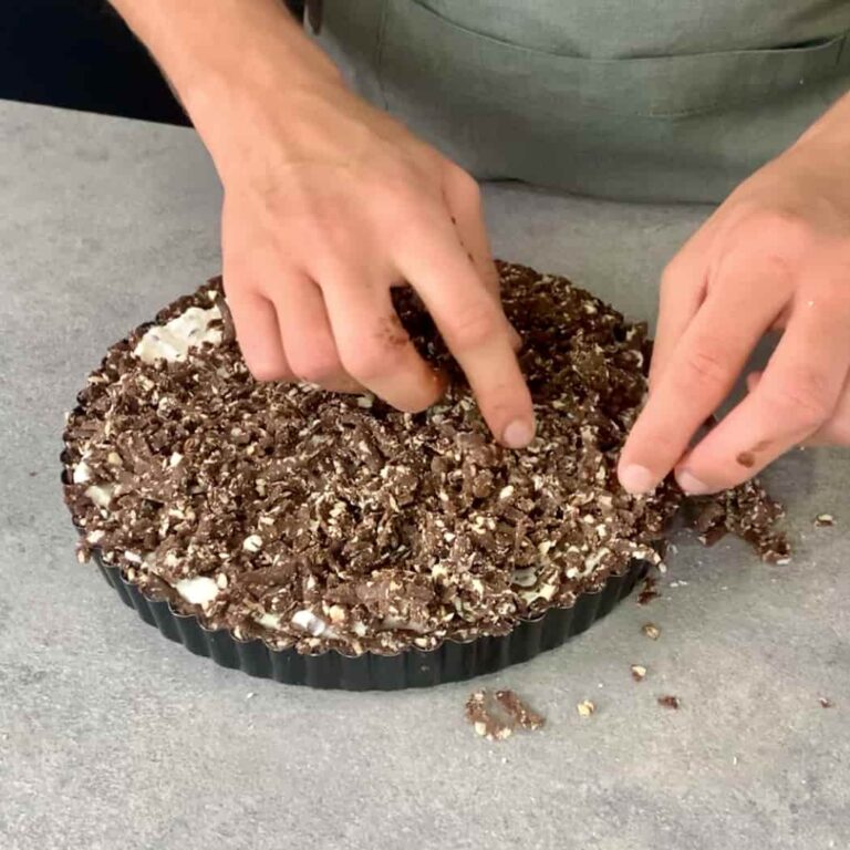sbriciolata alla ricotta e cioccolato
