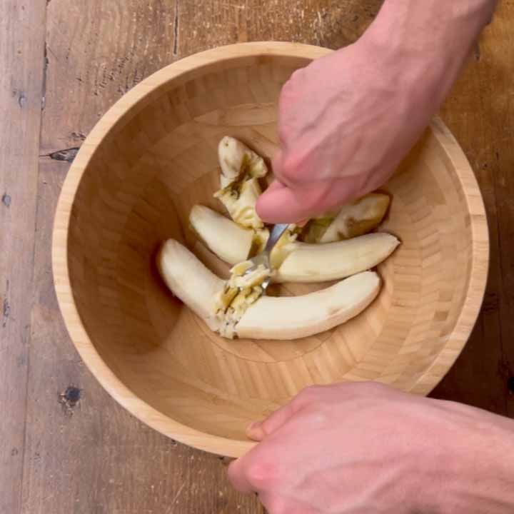 dolce vegano con banane