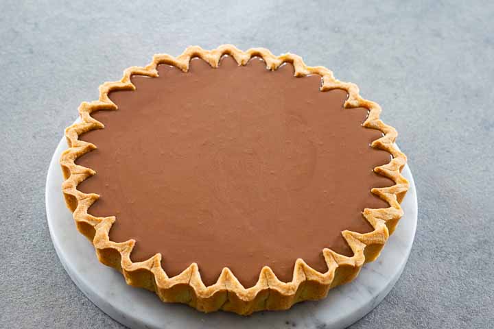 crostata al cioccolato e caffè