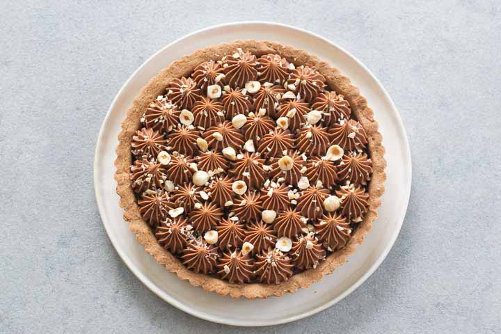crostata di castagne e cioccolato