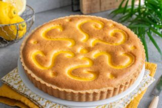 torta con crema al limone