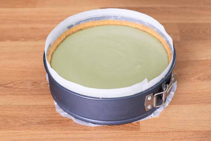 cheesecake al pistacchio cotta