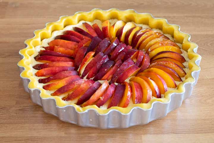 crostata alle pesche