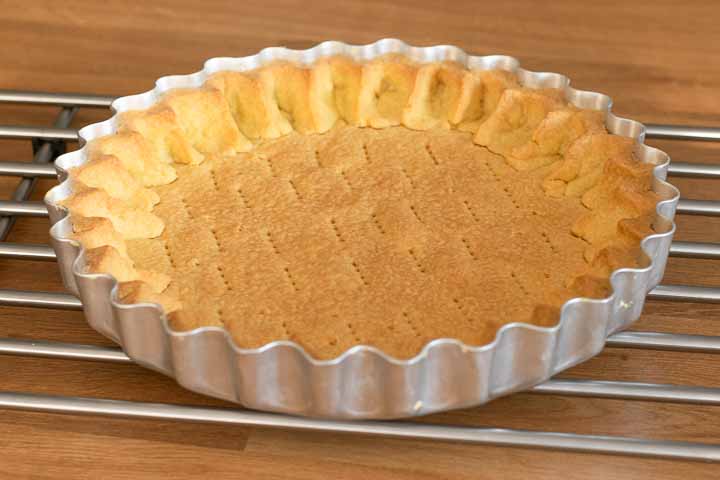 crostata cioccolato bianco e lamponi