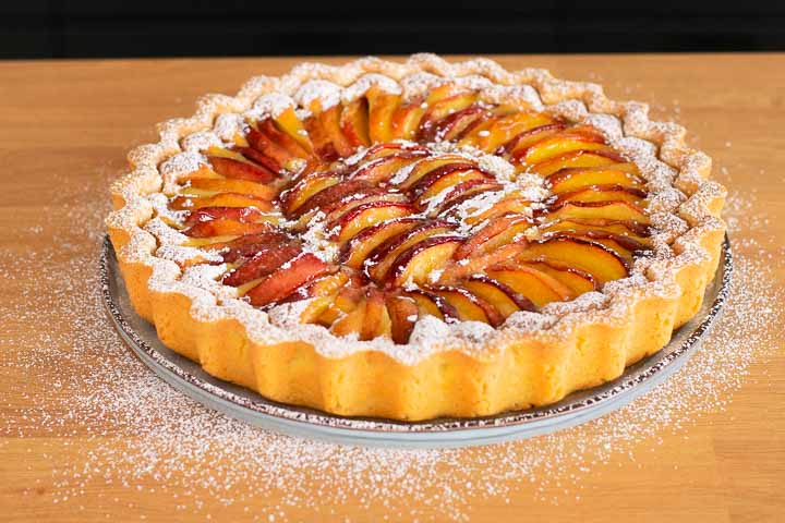 torta alle pesche