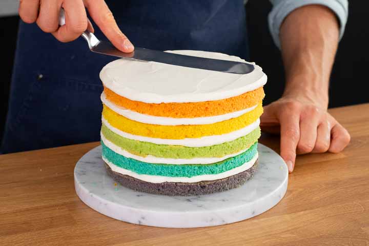 rainbow cake ricetta