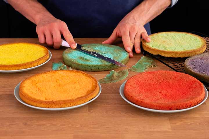rainbow torta