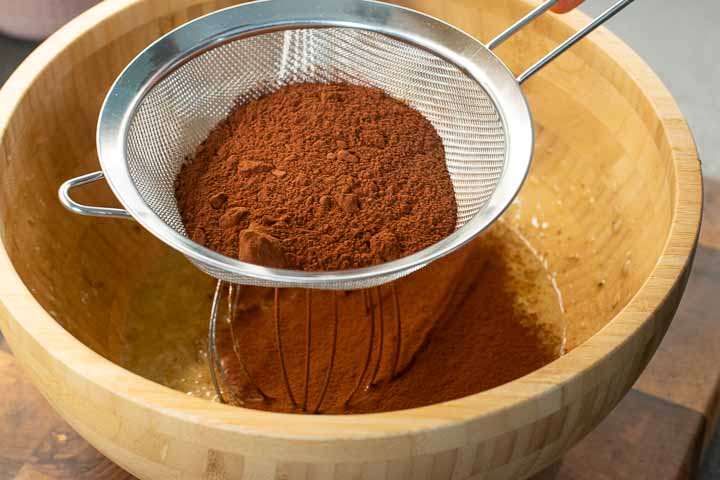 brownies banana e cacao