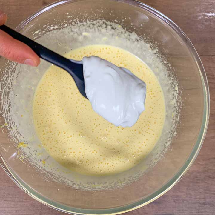 plumcake con crema al limone