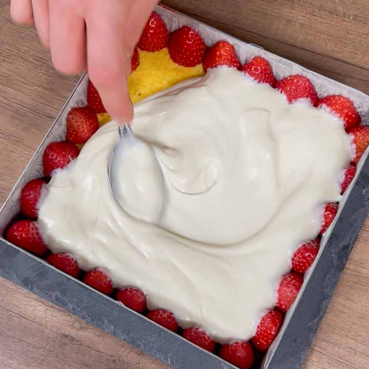 torta compleanno fragole e cioccolato